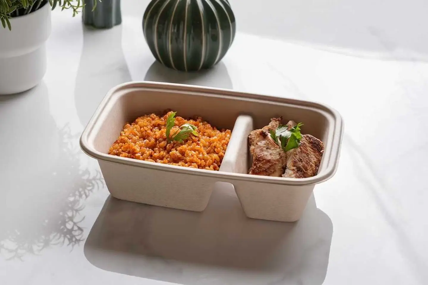 دجاج سادة مع برغل