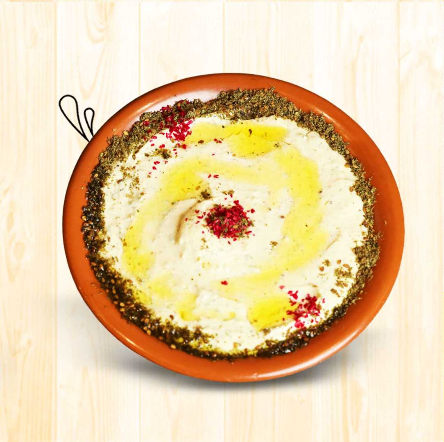 Hummus With Zaatar Small