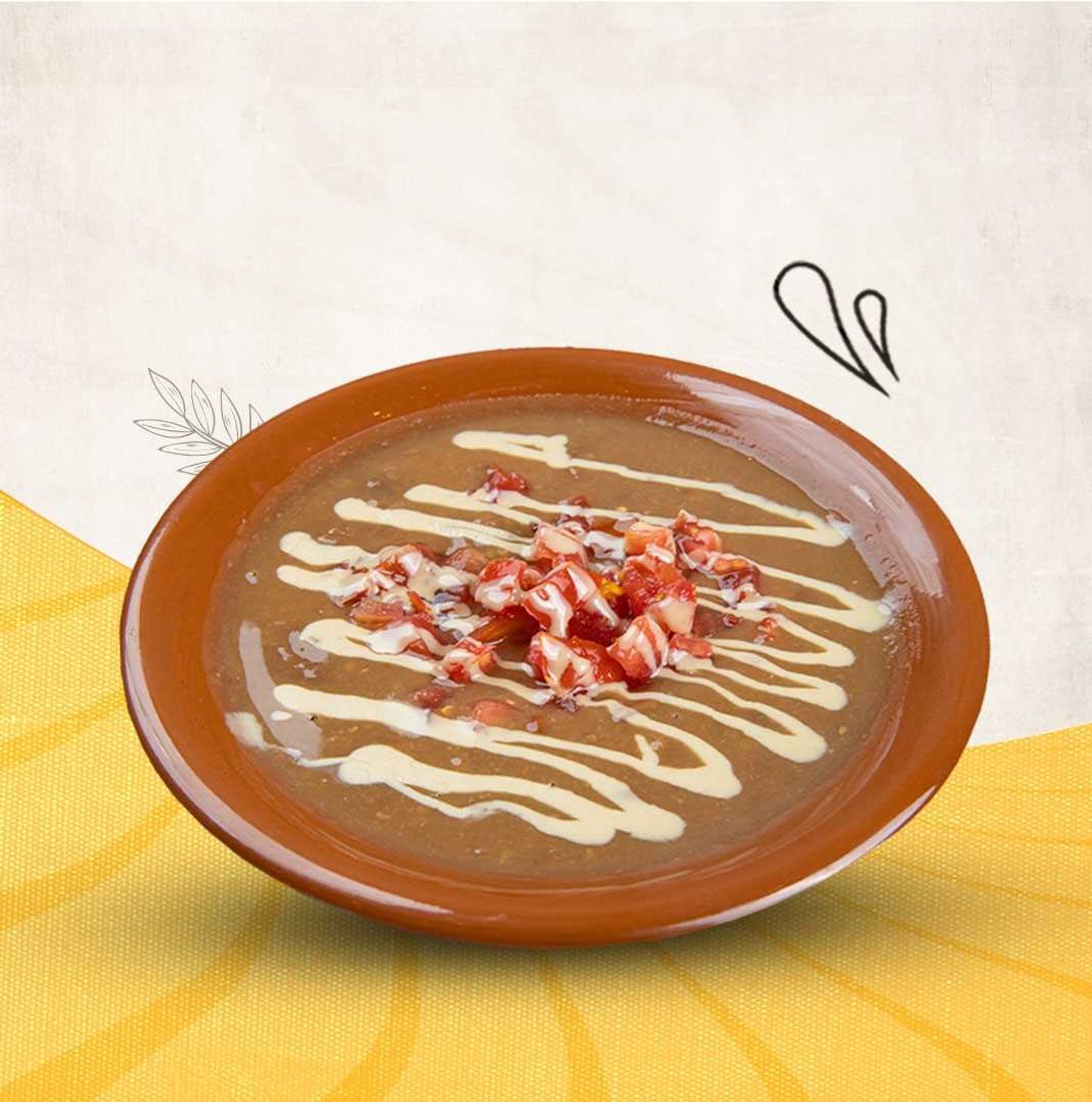 Large Foul, Tomato And Tahini