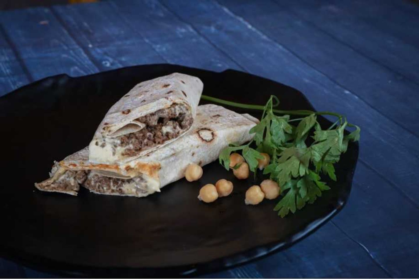 Meat Hummus Sandwich