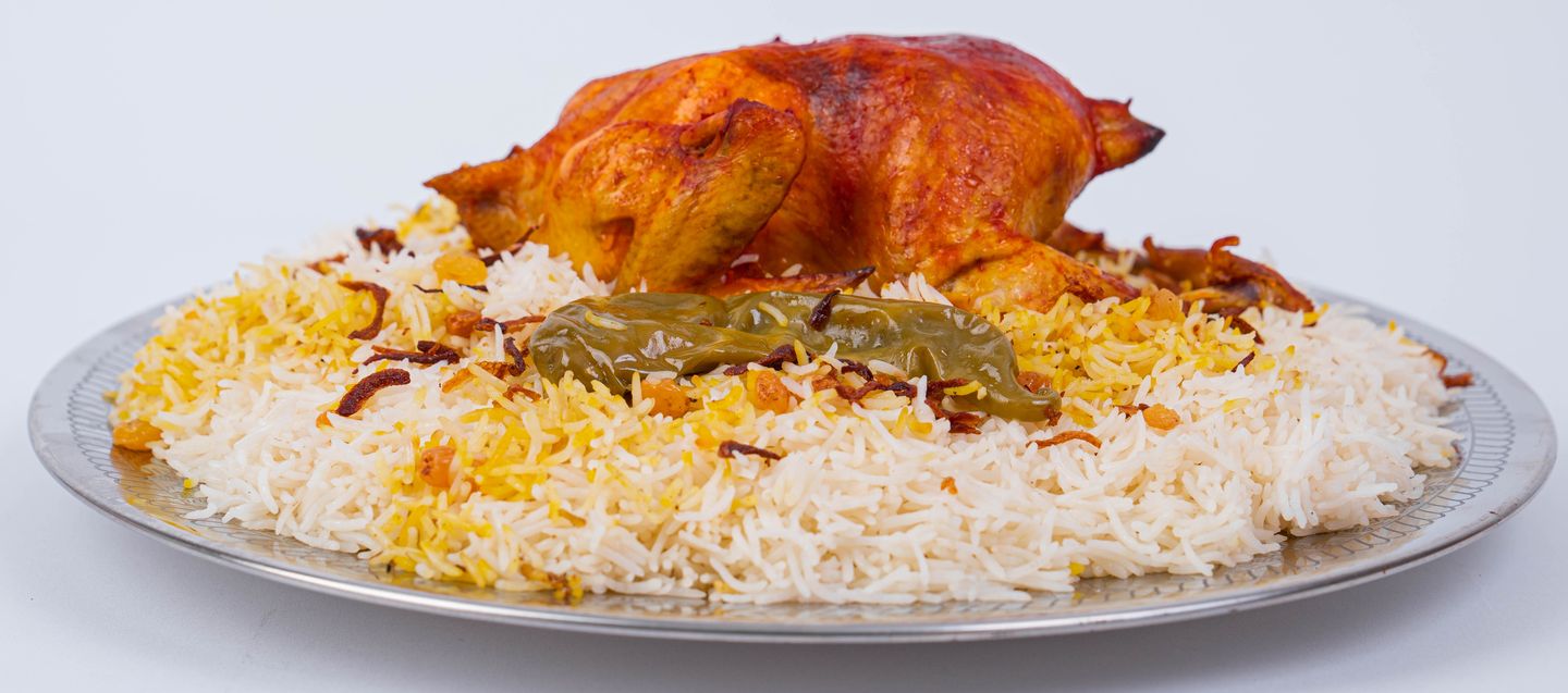 نص مندي مع رز الشعبي