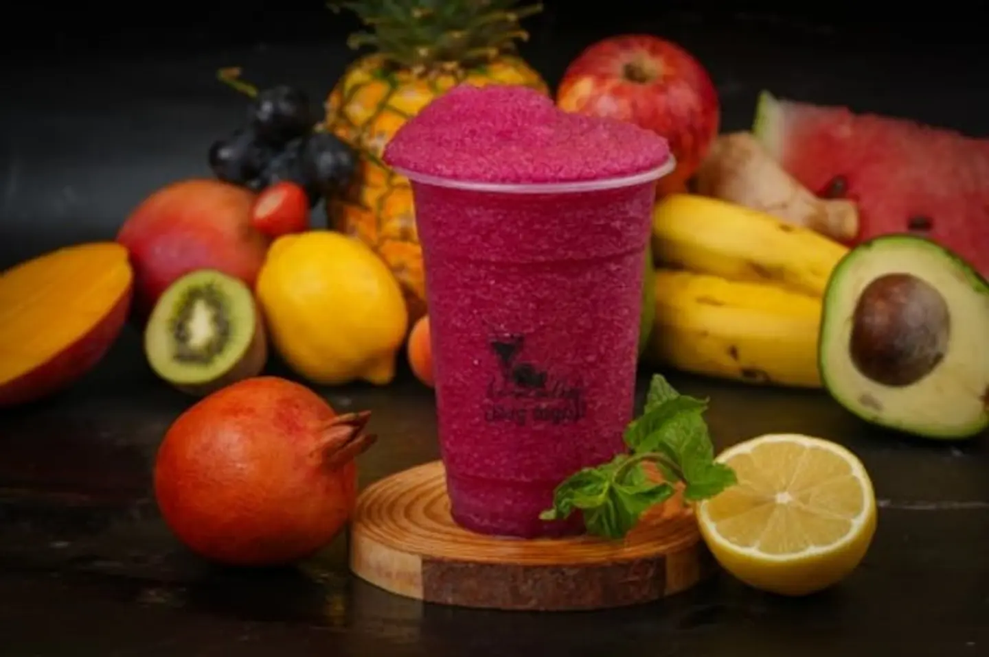 Pomegranate Lemon Mint Slush