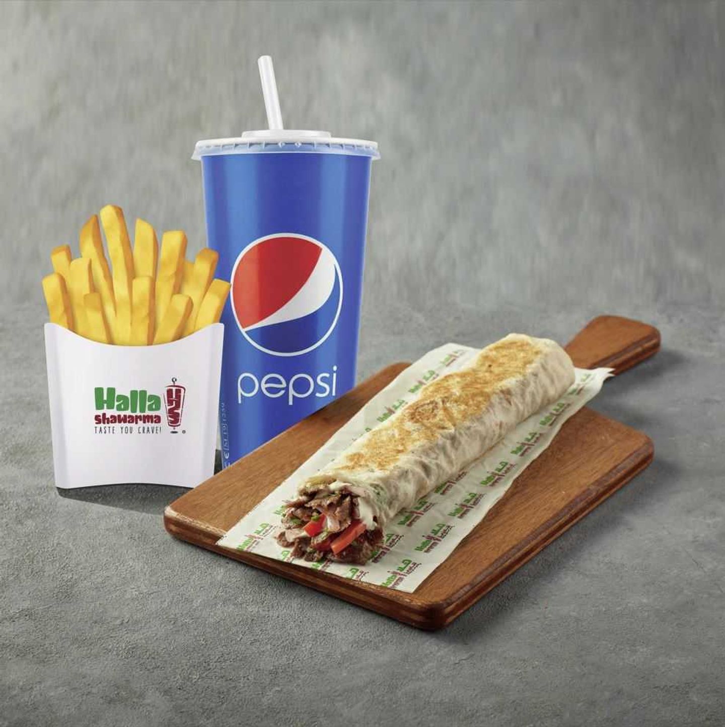 كومبو شاورما لحم صاج