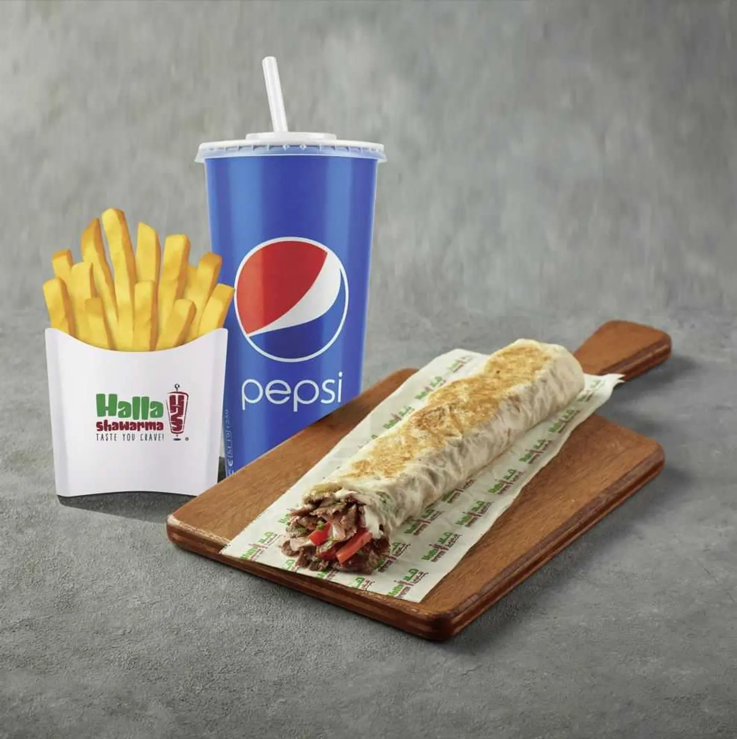 كومبو شاورما لحم صاج