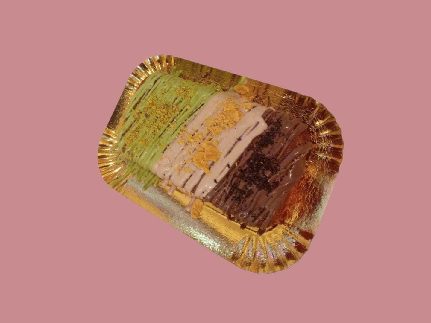 كنافه مستطيله مكس