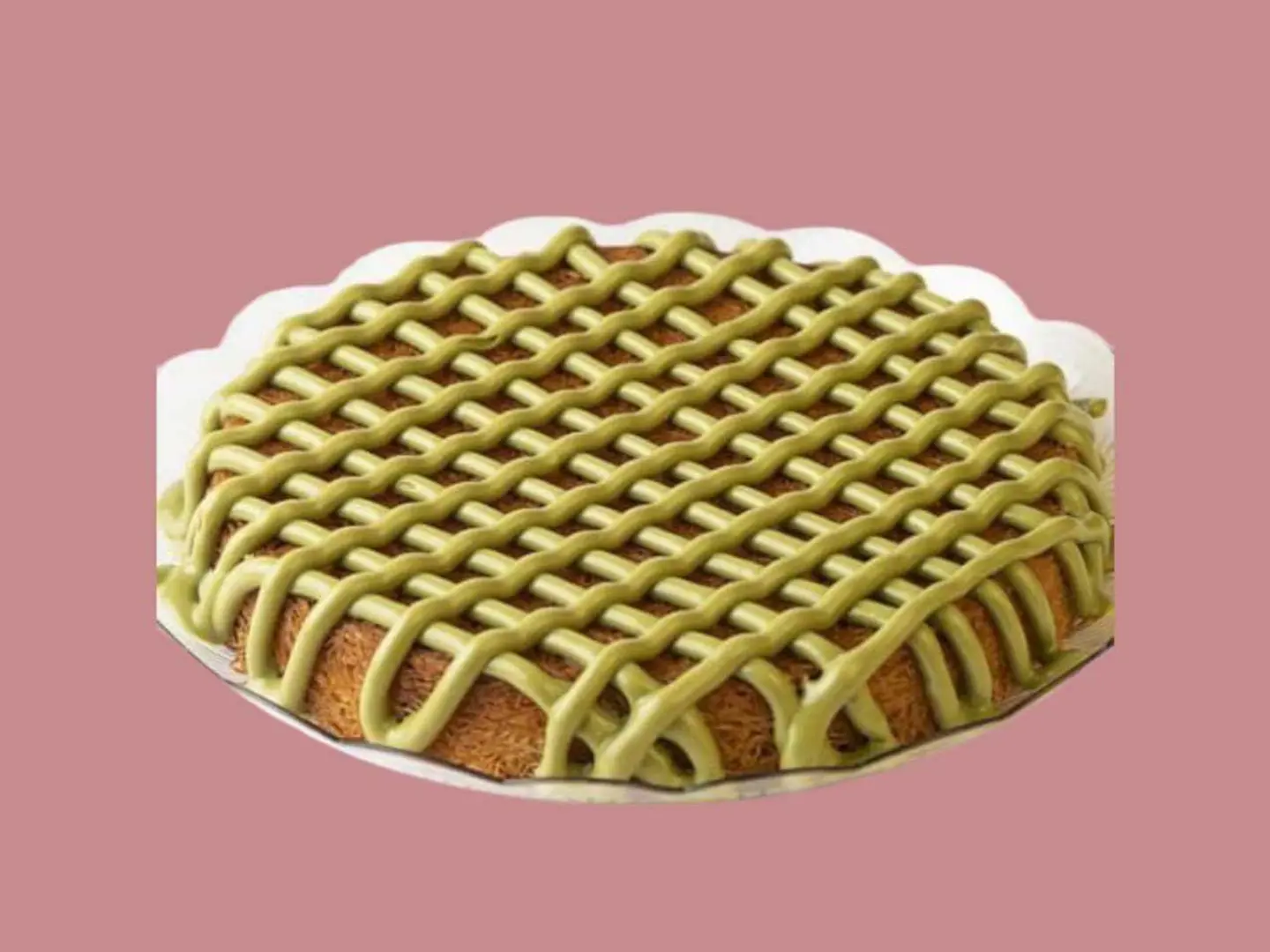 Kunafa With Cream And Single Sauce