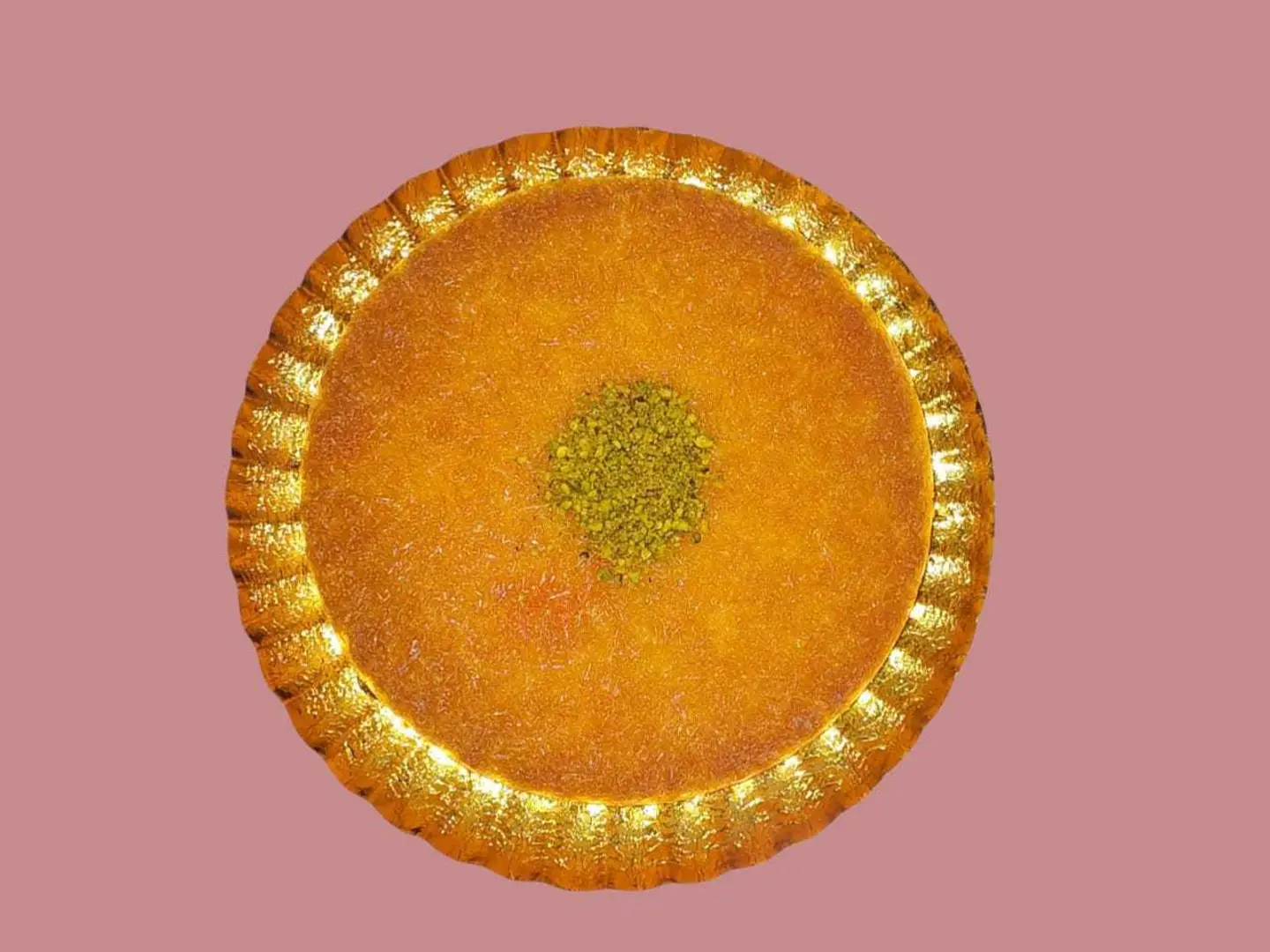 Kunafa With Cream And Syrup