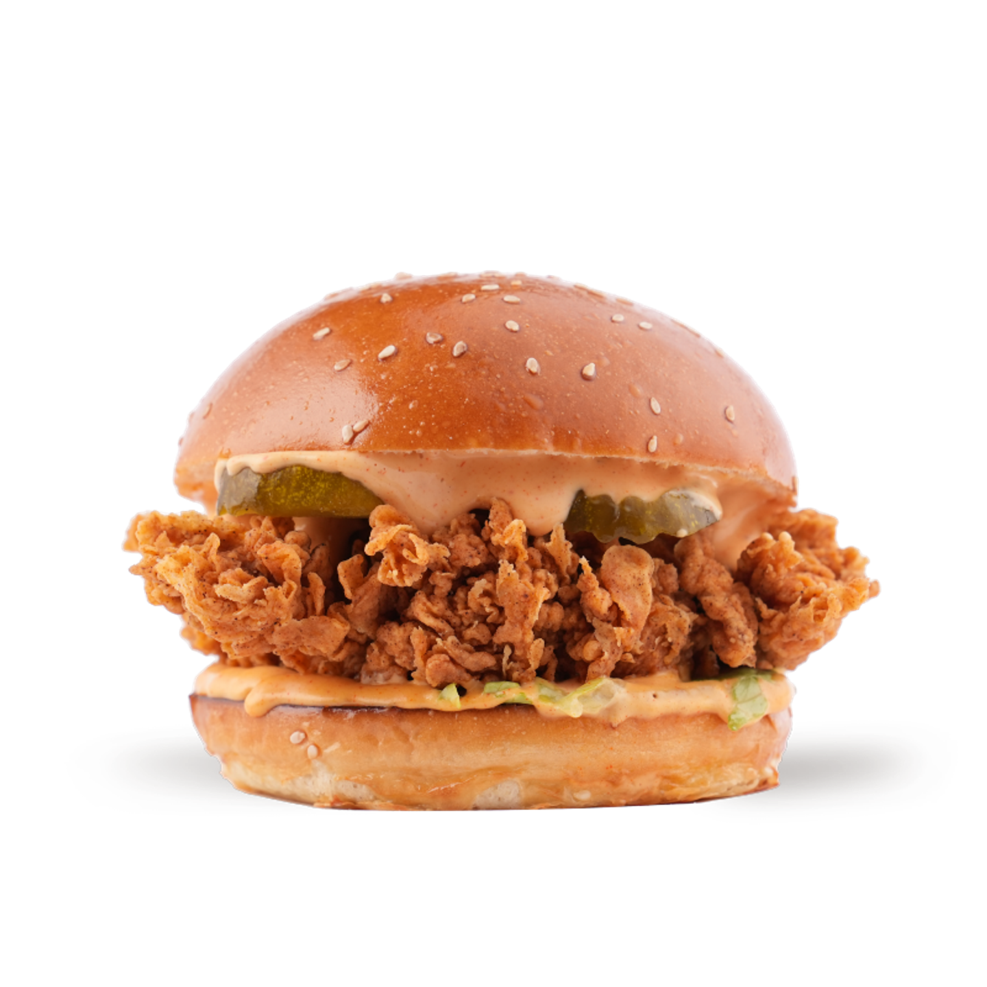Hamburgini Fried Chicken Sandwich.