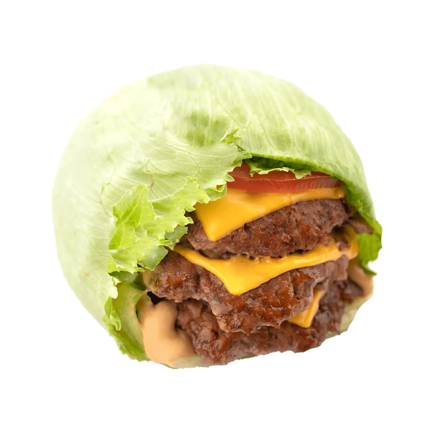 Triple Bunless Hamburgini.