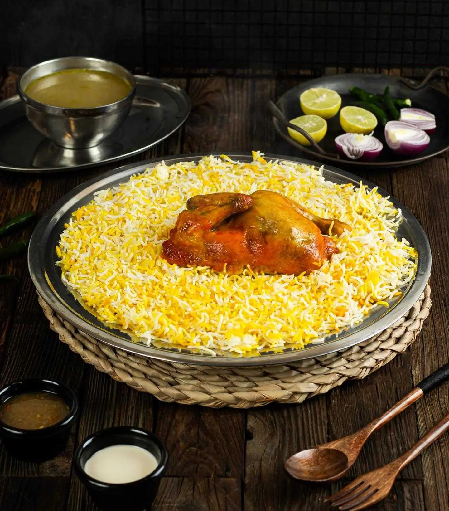 نص دجاج مندي