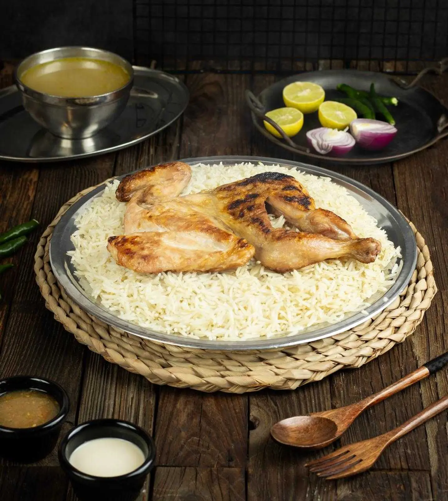 نص دجاج مظبي