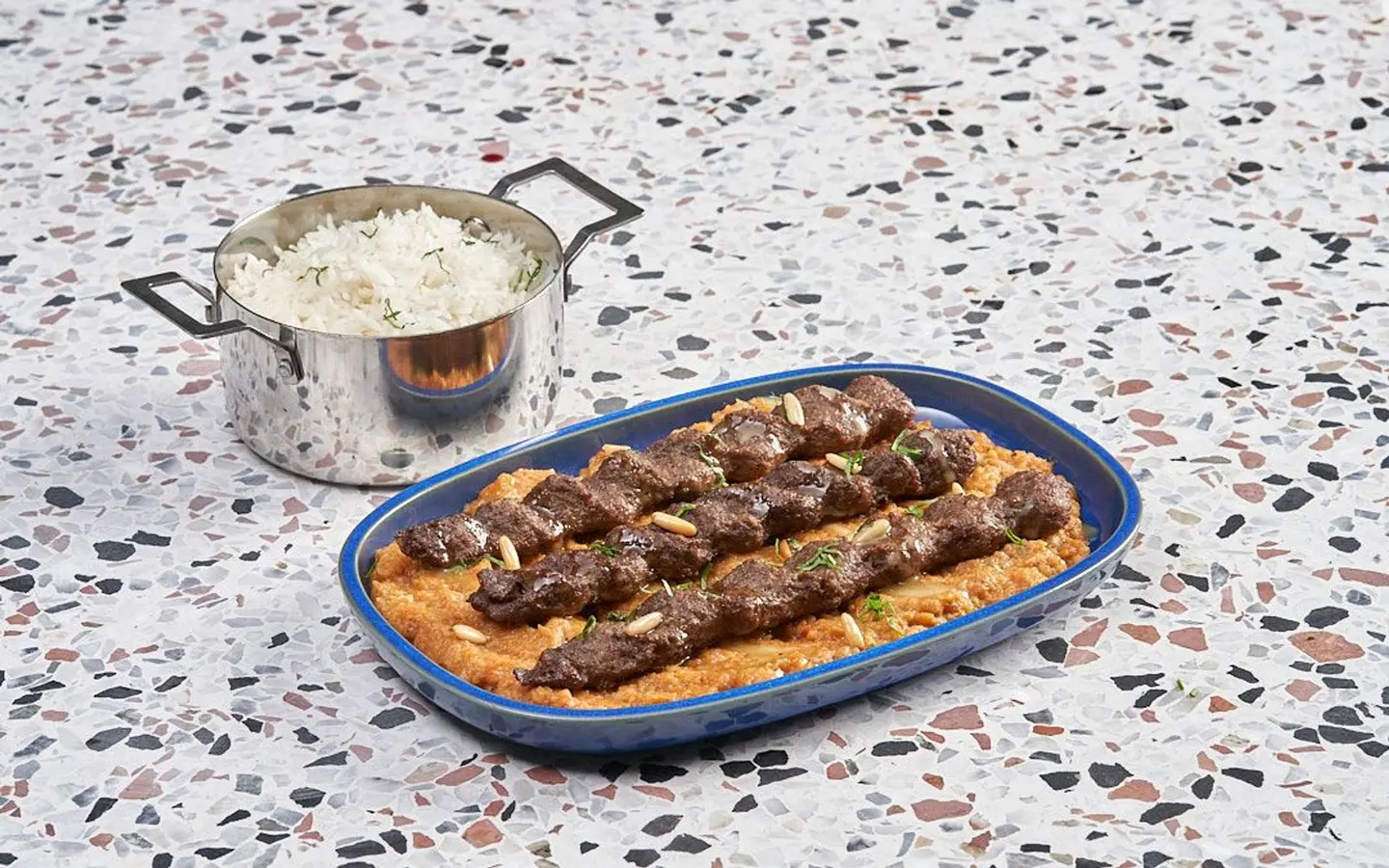 Kabab Khechkhach And Rice