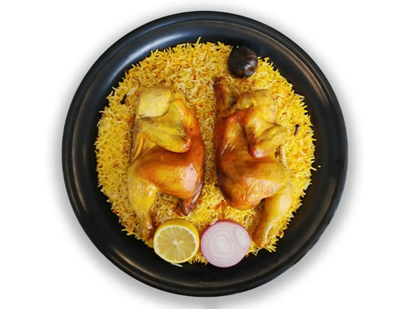 حبة دجاج مندي مع ارز مندي