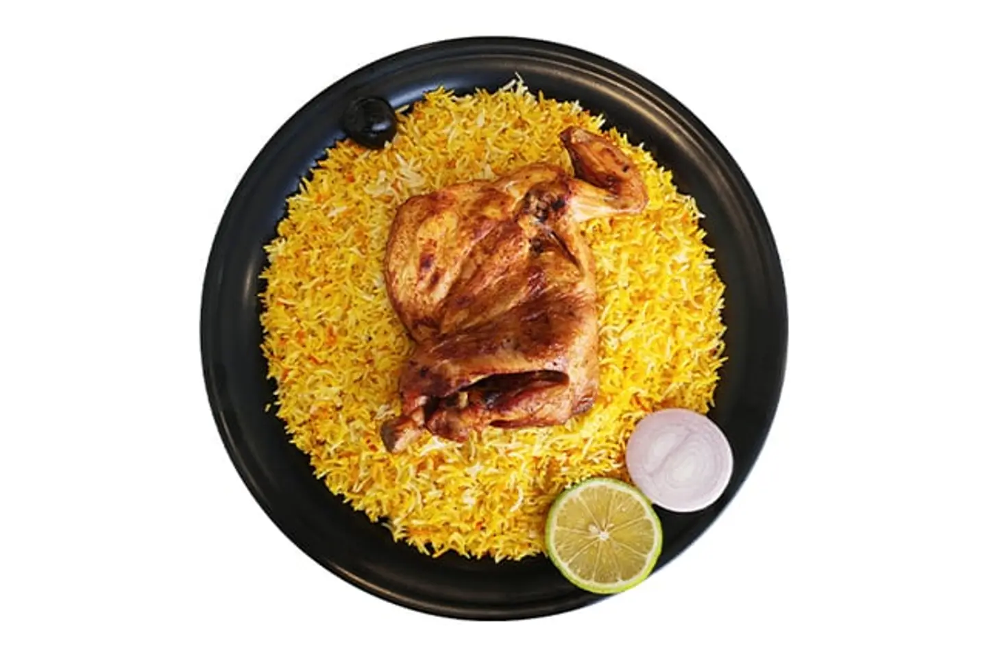 نصف دجاج مظبي مع ارز مندي