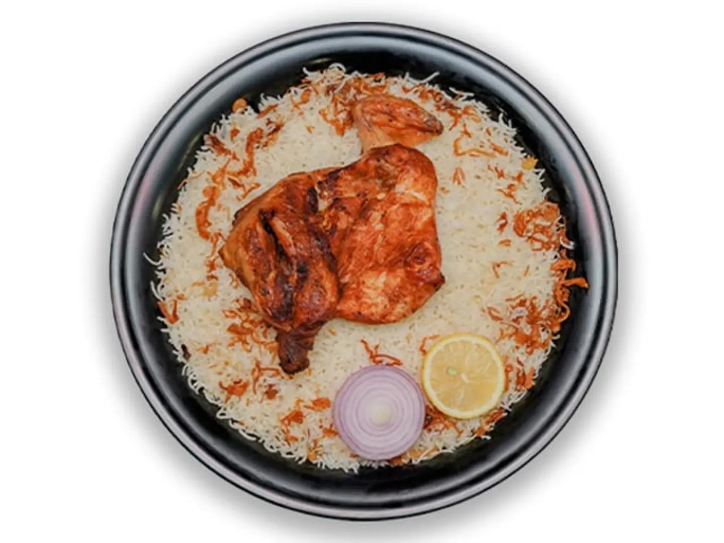نصف دجاج مظبي مع ارز بيشاور