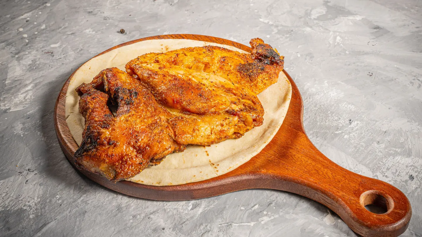 نص حبة دجاج مظبي بدون أرز