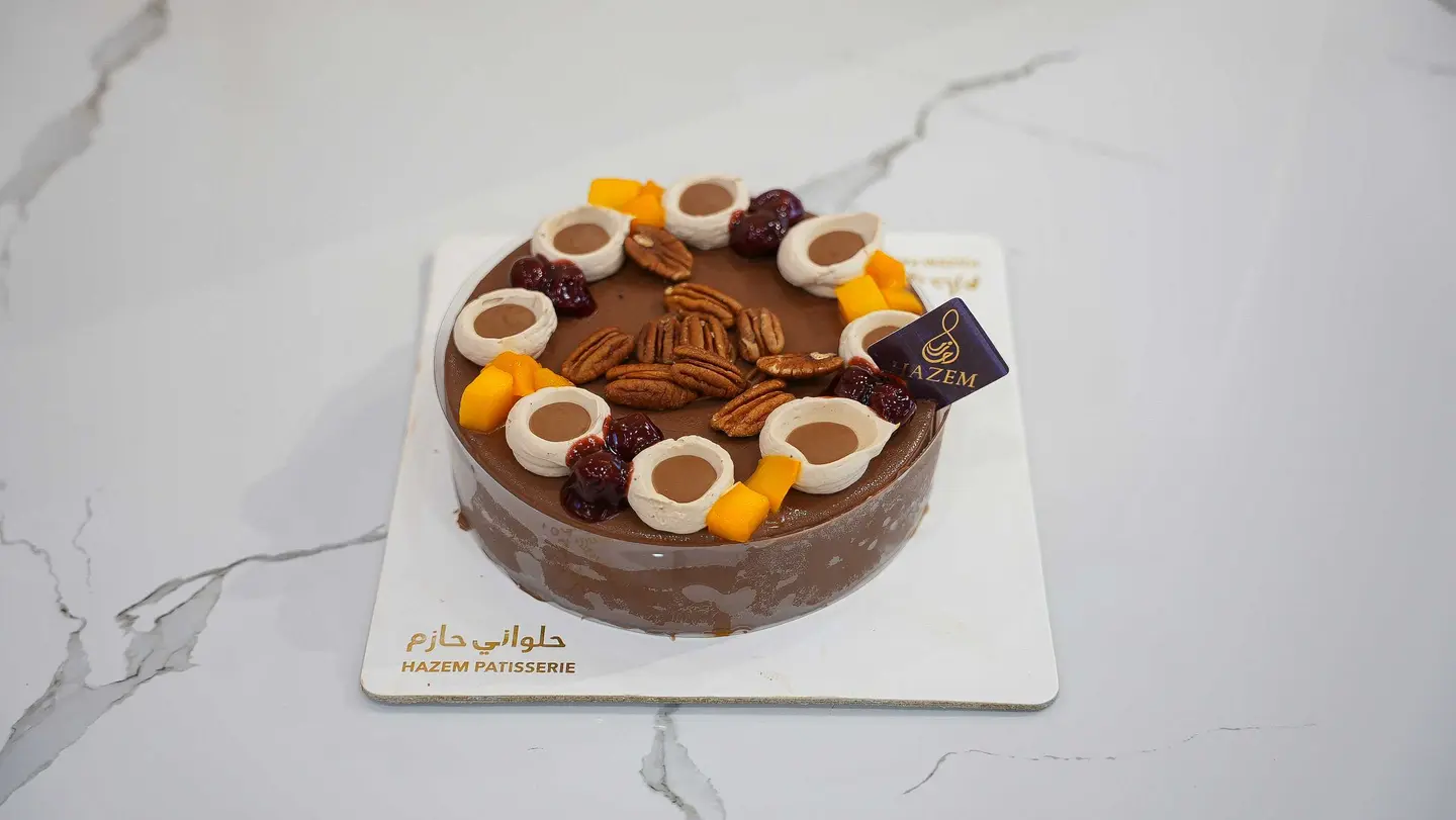 تورتة جوز البيكان بالشوكولاتة
