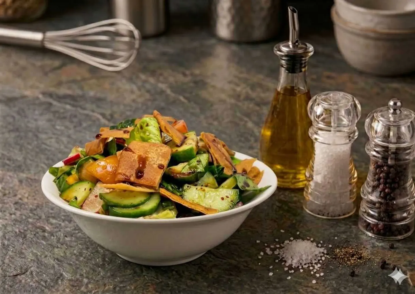 صحن سلطة فتوش صغير