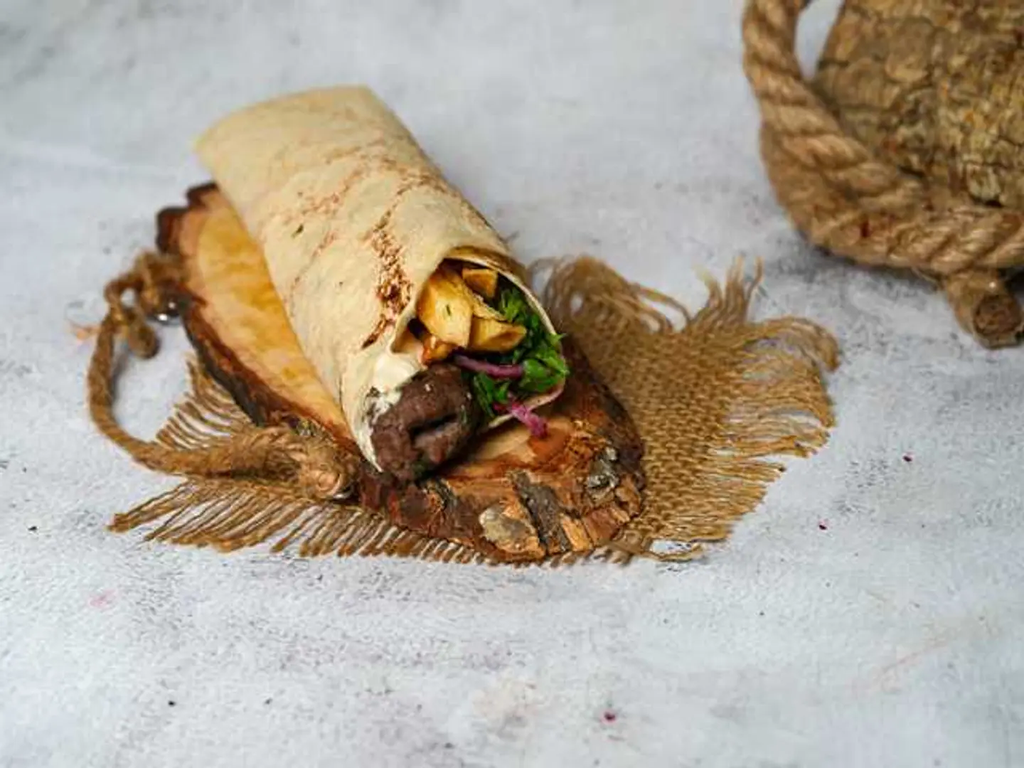 Spicy Intabli Kabab Sandwich