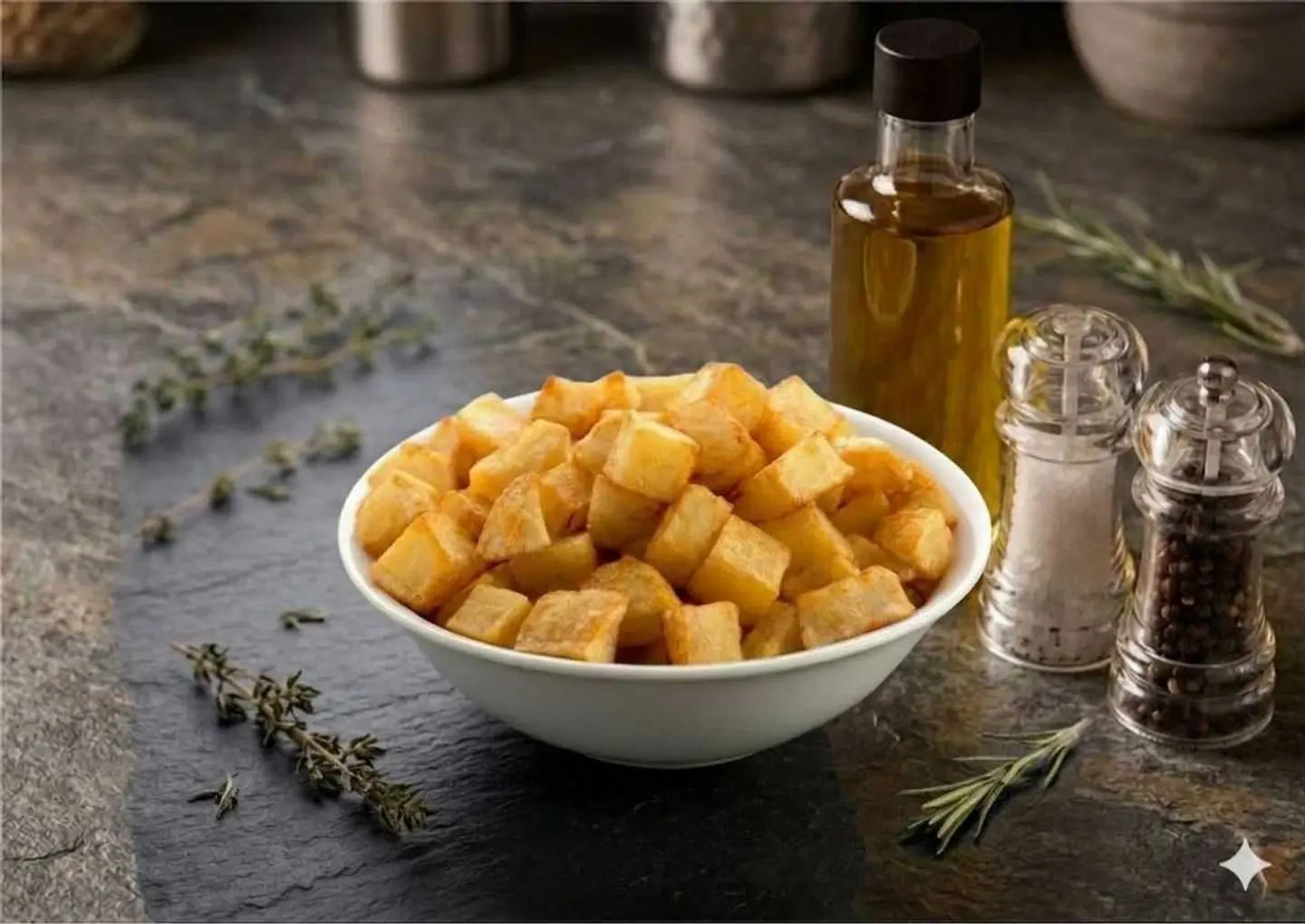 صحن بطاطس حارة