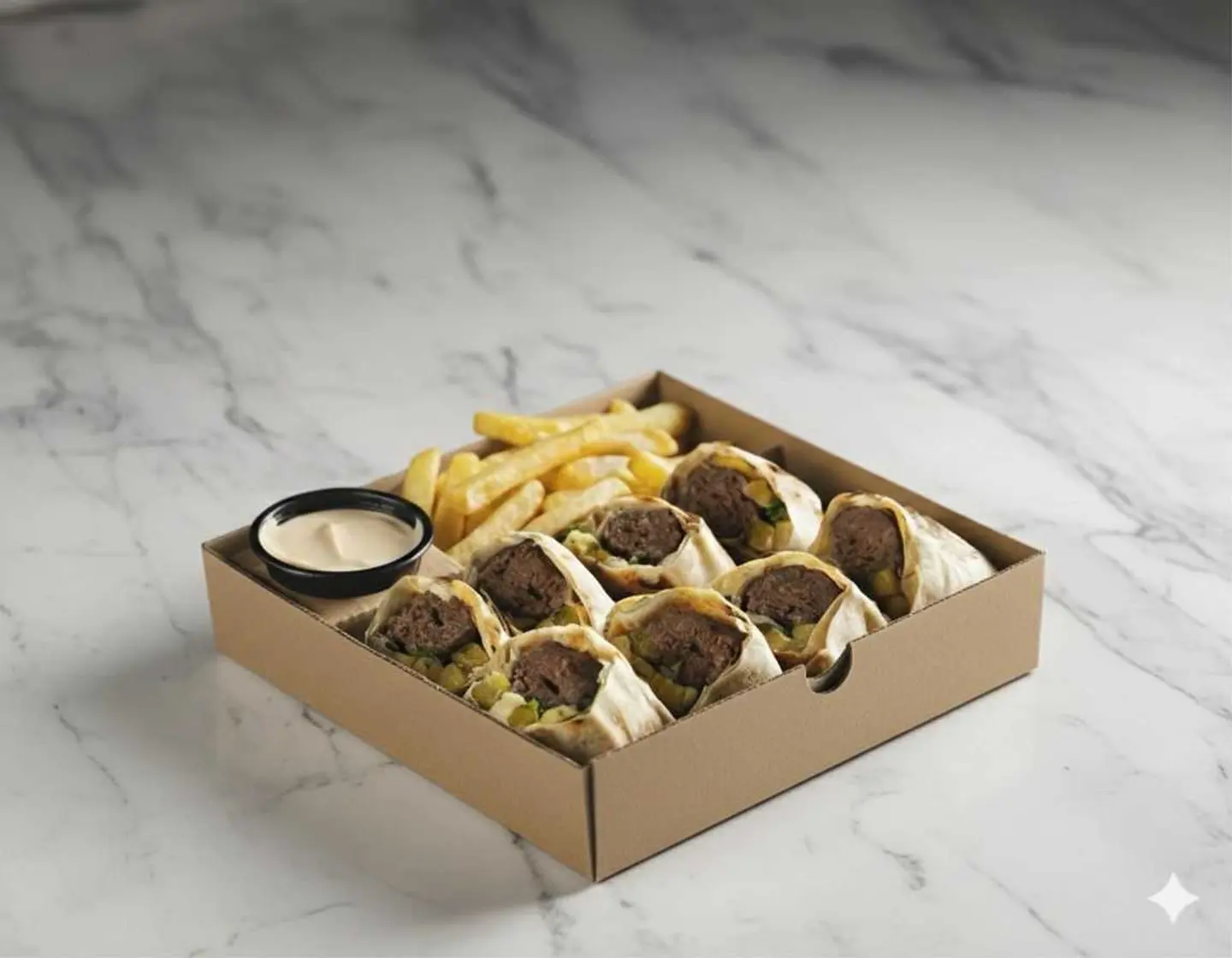 لفائف كباب لحم