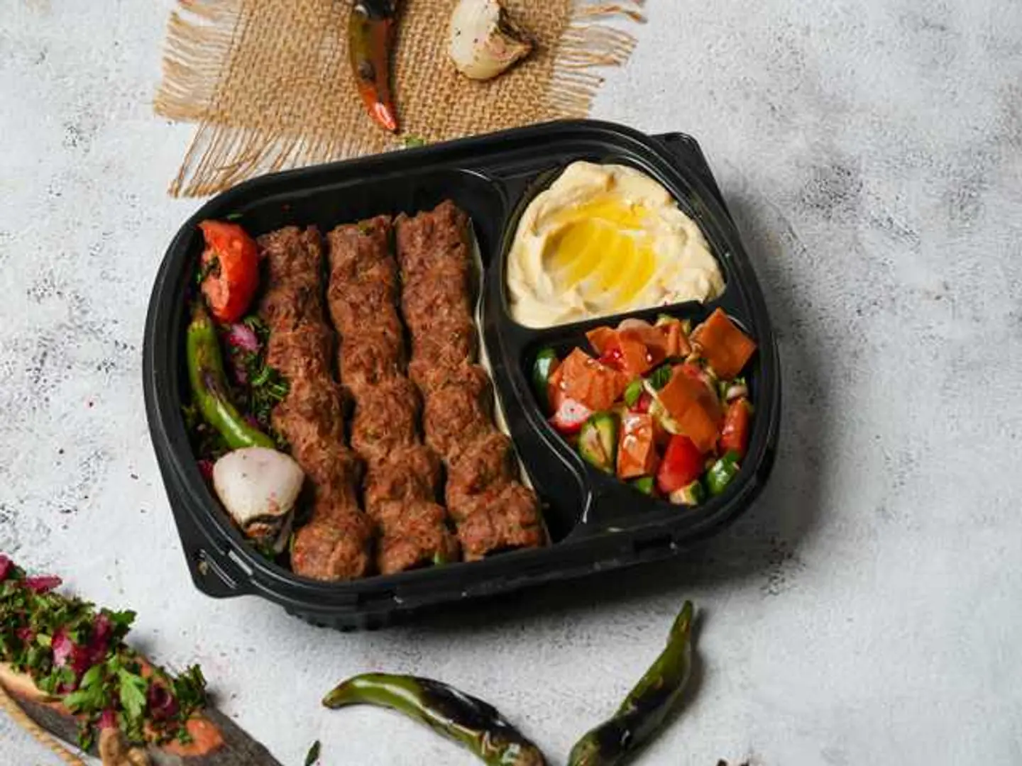 Spicy Intabli Kabab Meal