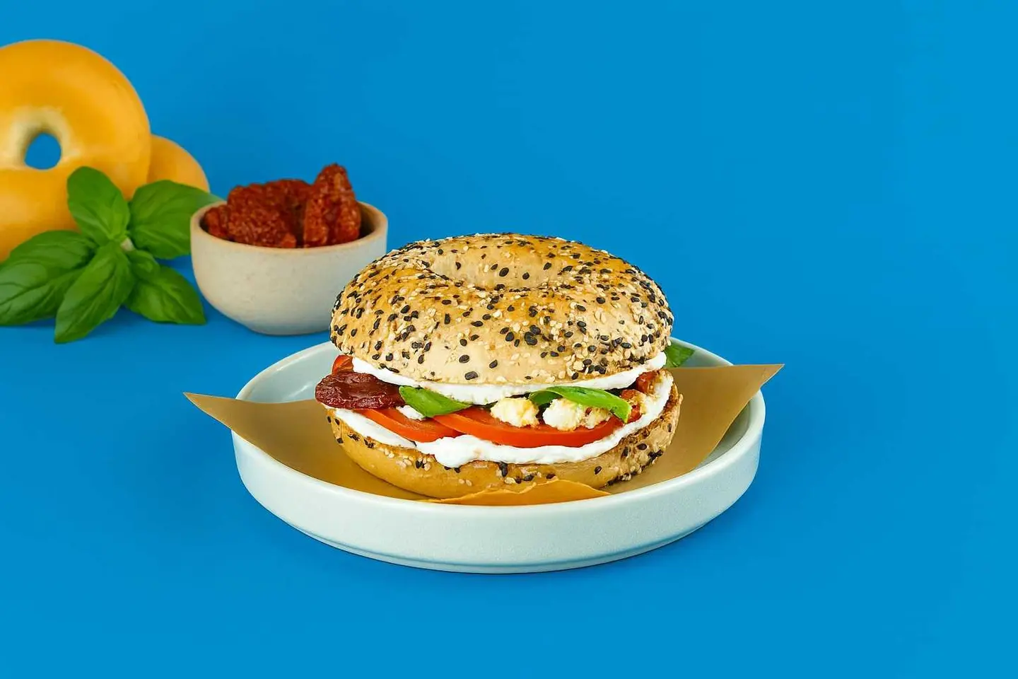 Feta Basil Bagel