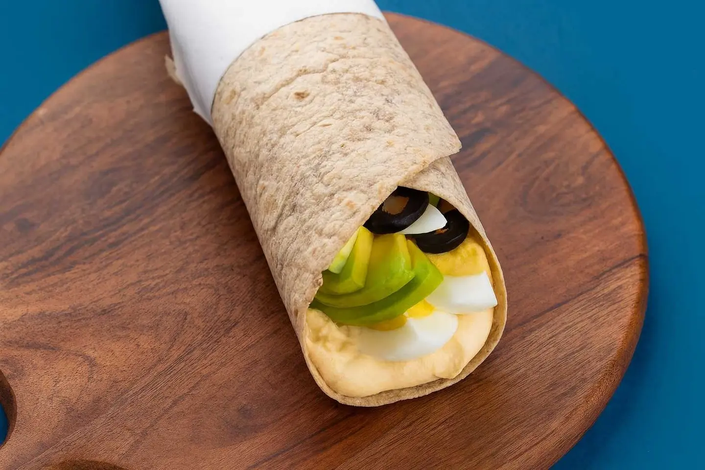 Egg, Avo & Hummus Wrap
