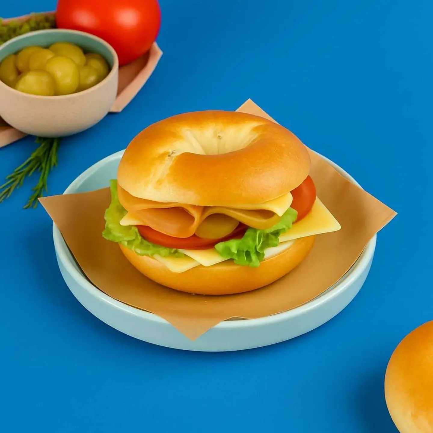Turkey & Cheese Bagel