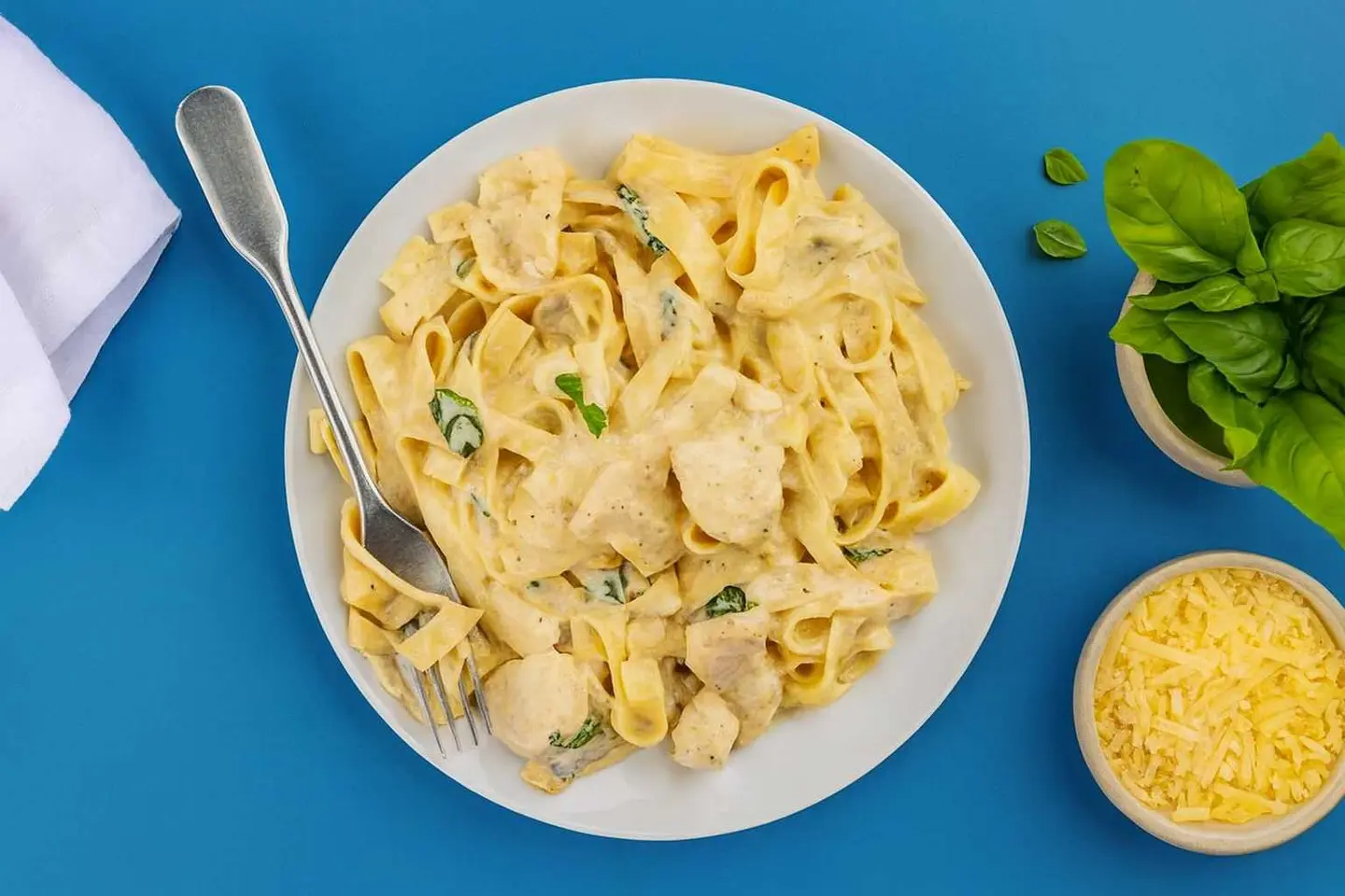 Chicken Alfredo Tagliatelle