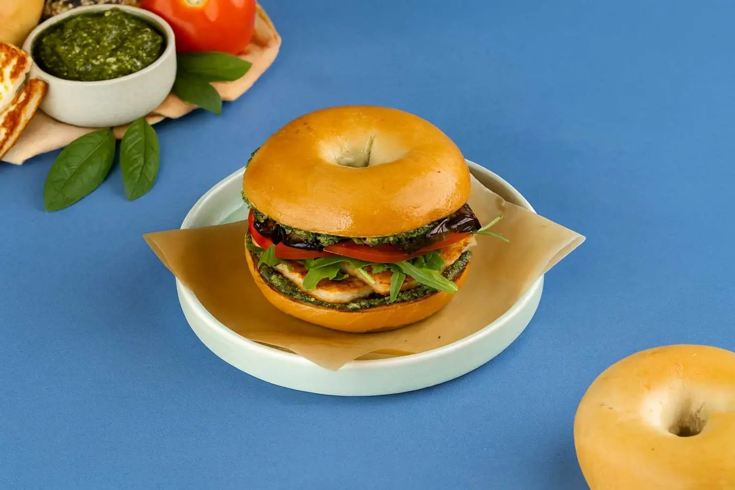 Halloumi Veggie Bagel