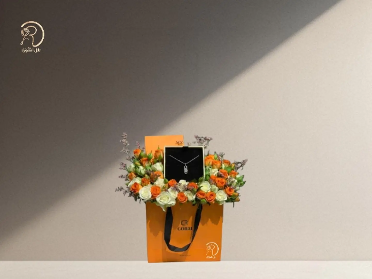 Elegant Swiss Design With Coral Pendant Details