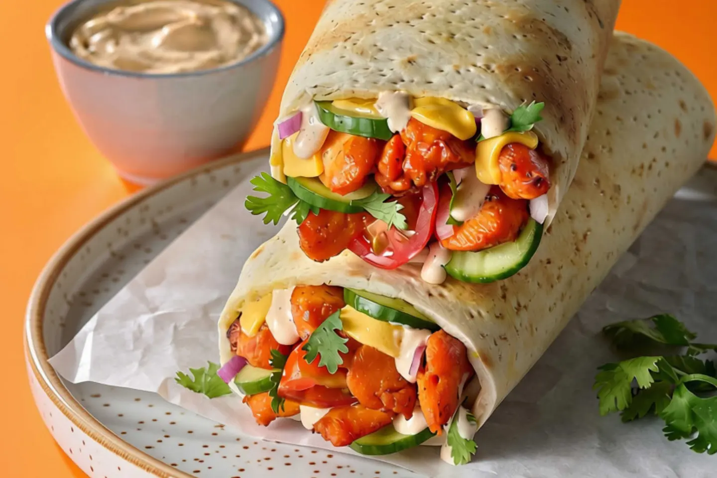 Tikka Spice Chicken Wrap