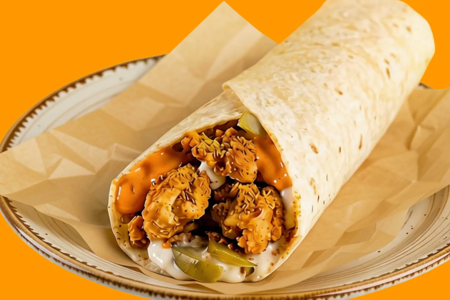 Fiery Chicken Wrap
