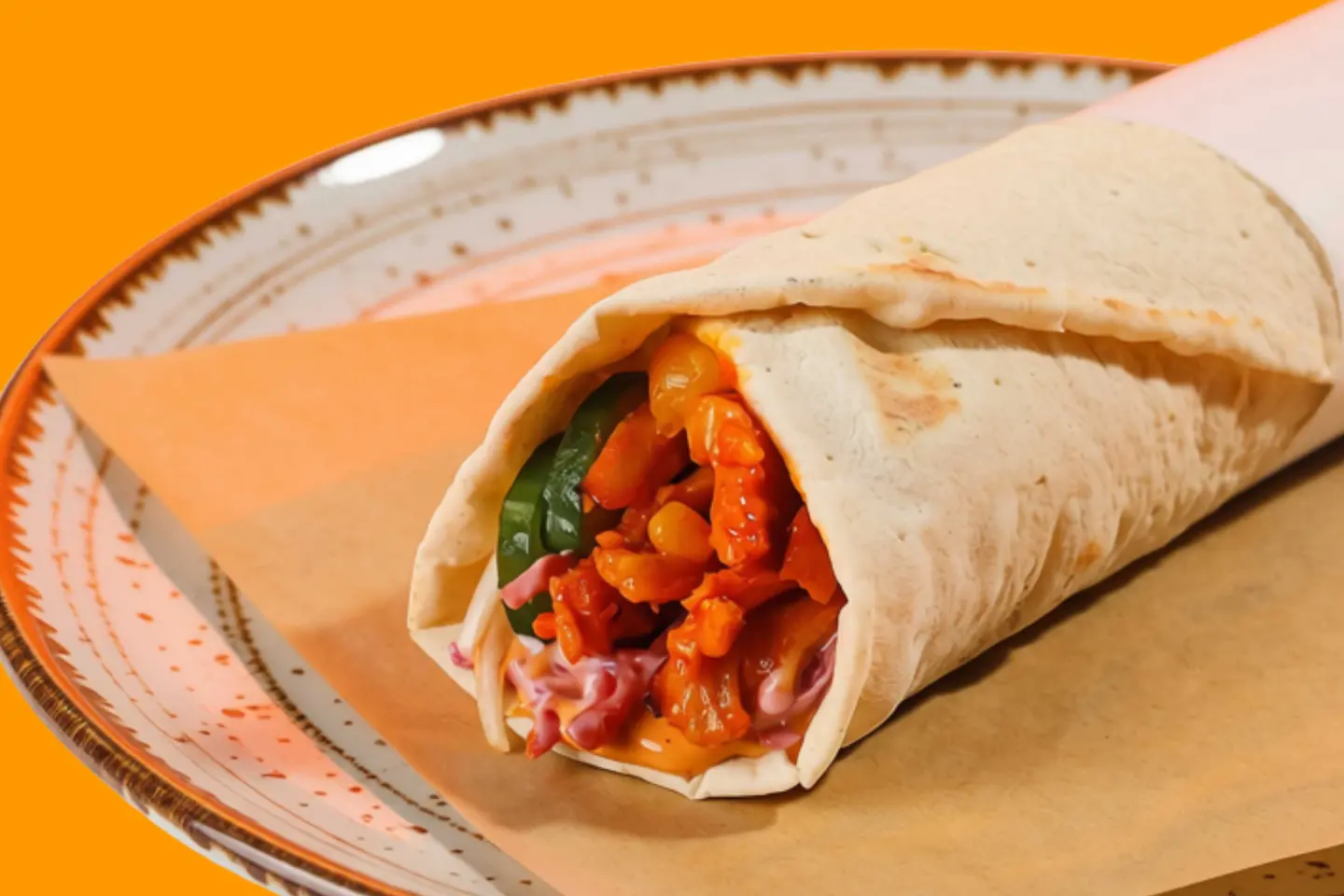 Korean Chicken Wrap