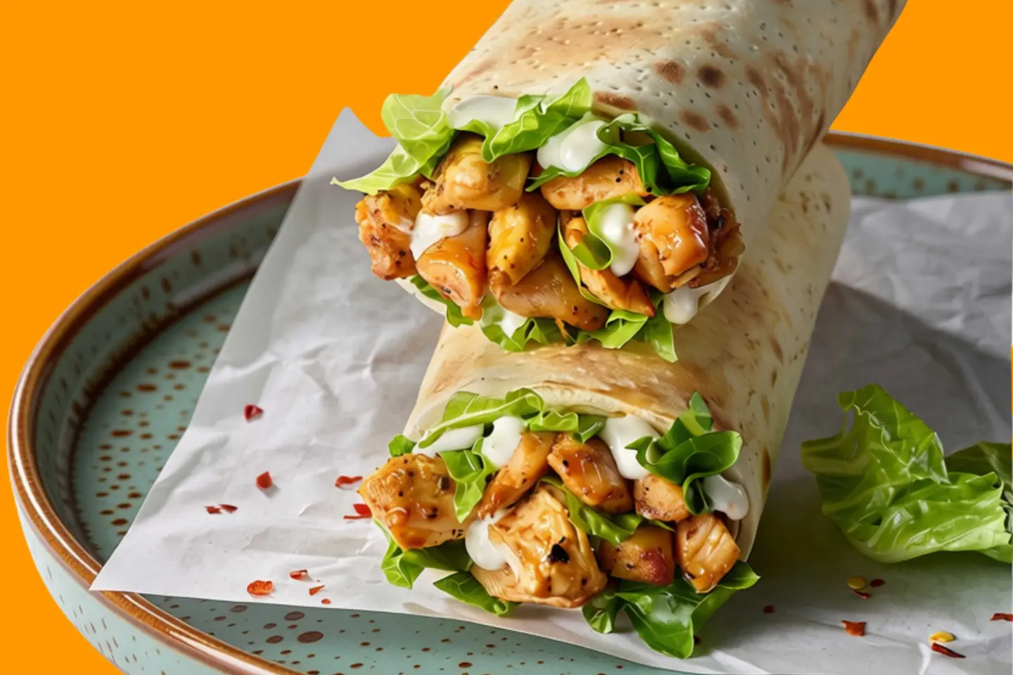 Cajun Kick Chicken Wrap