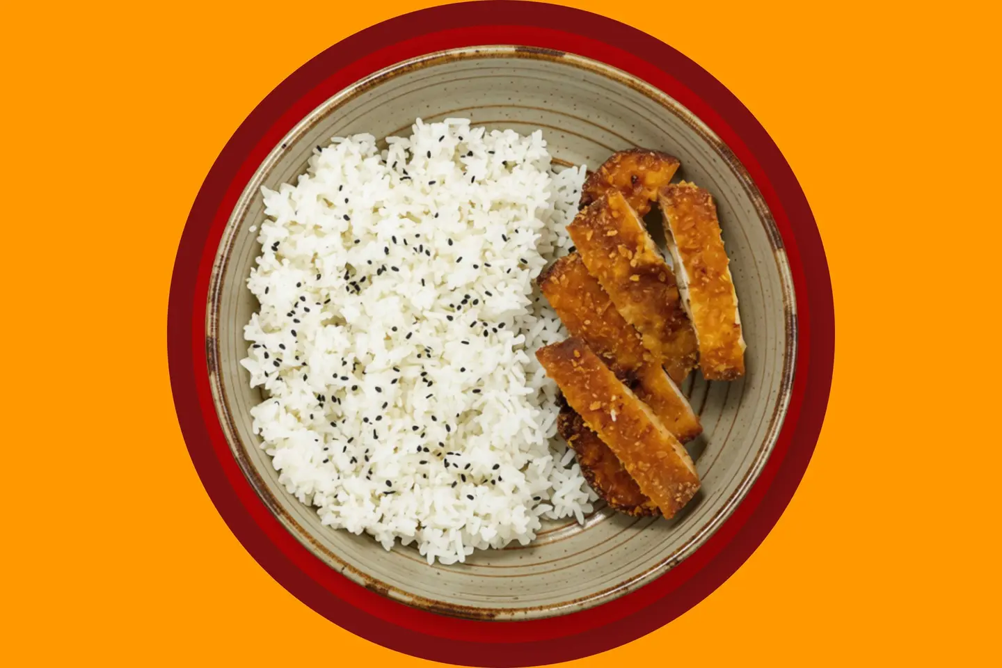 Fried Chicken Breast With Rice