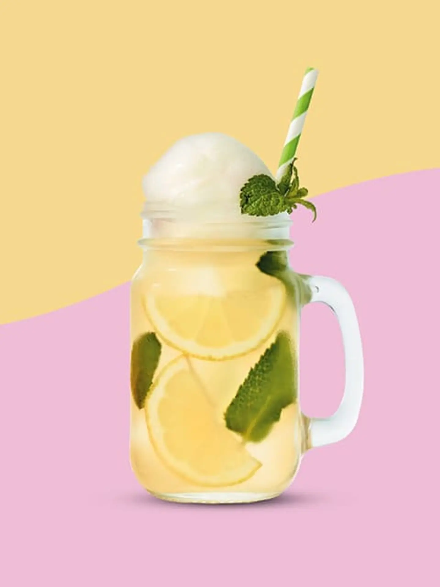 Lemon & Mint Sorbet Iced Tea