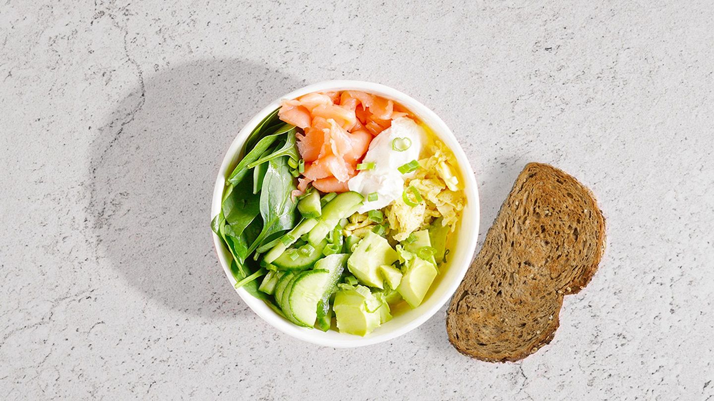 Egg & Salmon Bowl