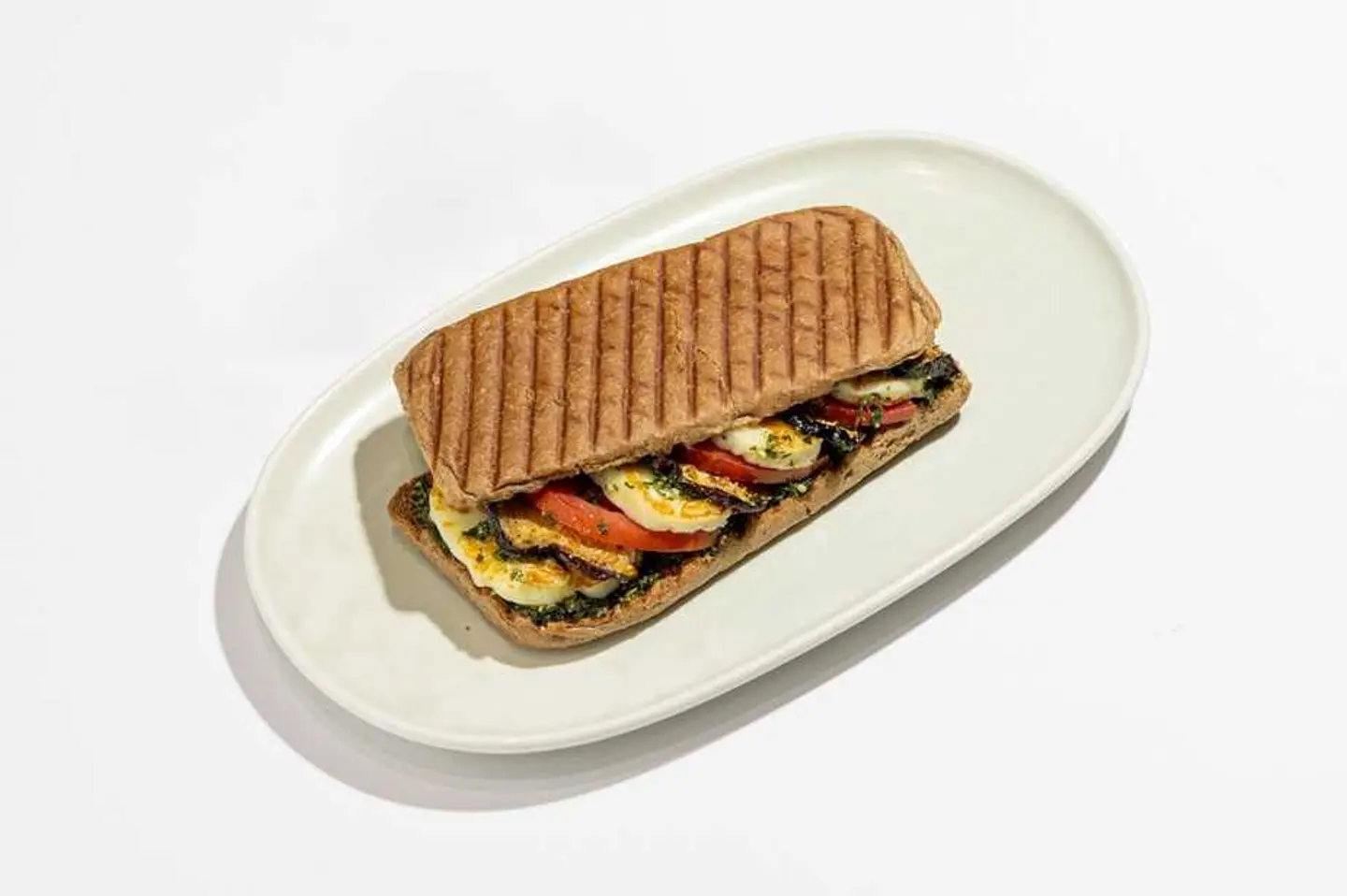 Eggplant & Halloumi Sandwich