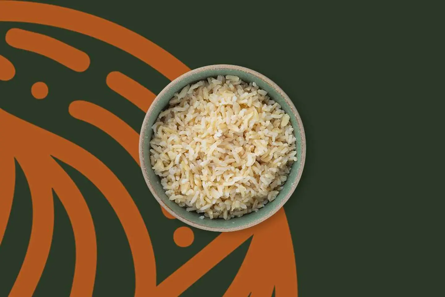 الأرز البني