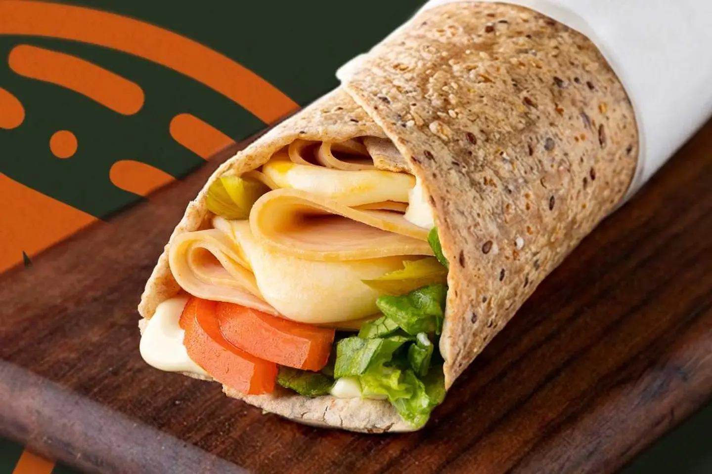 Turkey & Cheese Wrap In Protein Dough