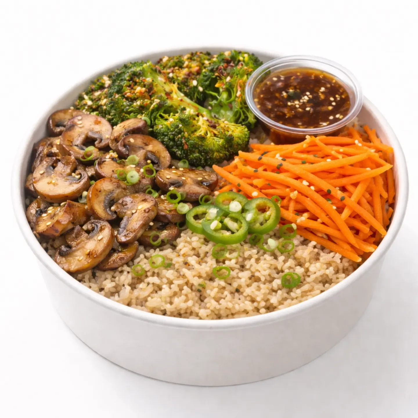 Honey Garlic Mushroom Bowl (Ve)