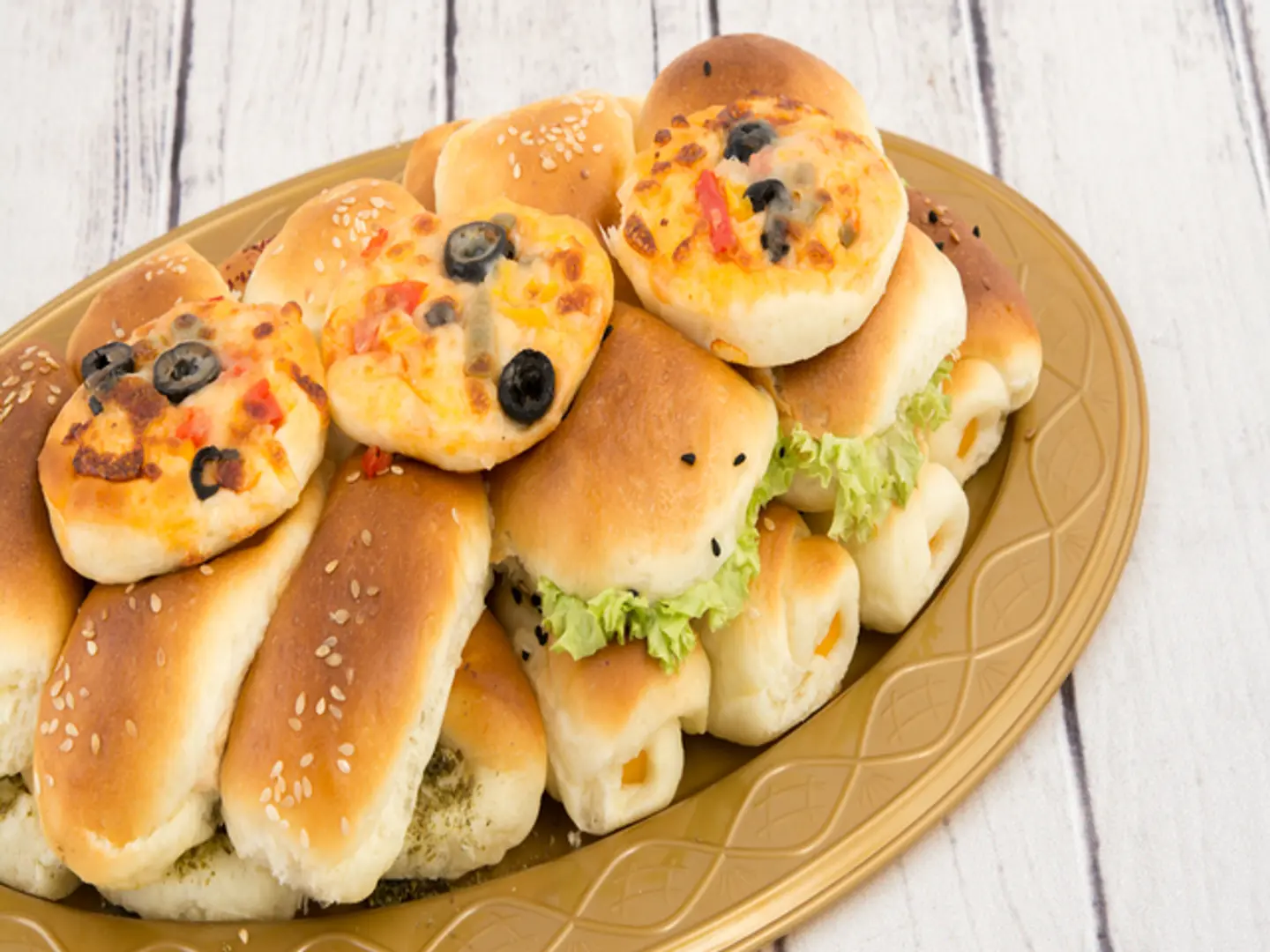 صحن معجنات صغير الفطير الصحي