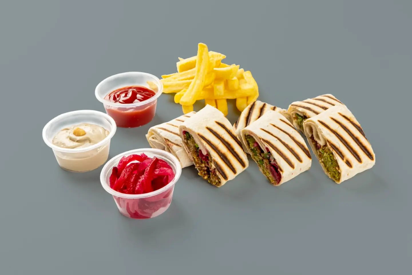 Arabic Stuffed Falafel Meal