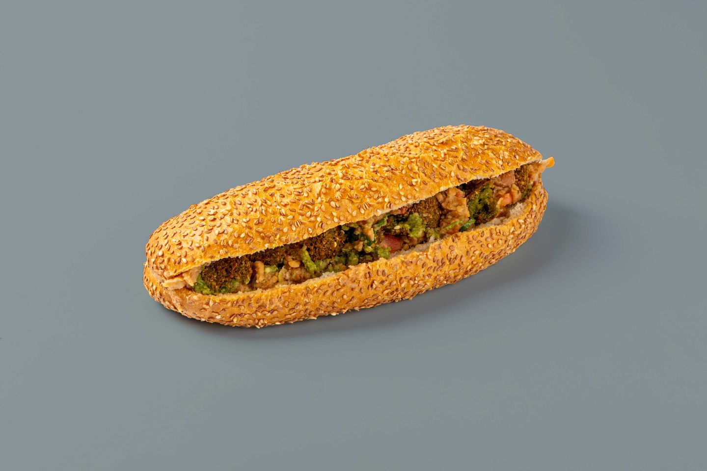 كعكة فول وفلافل