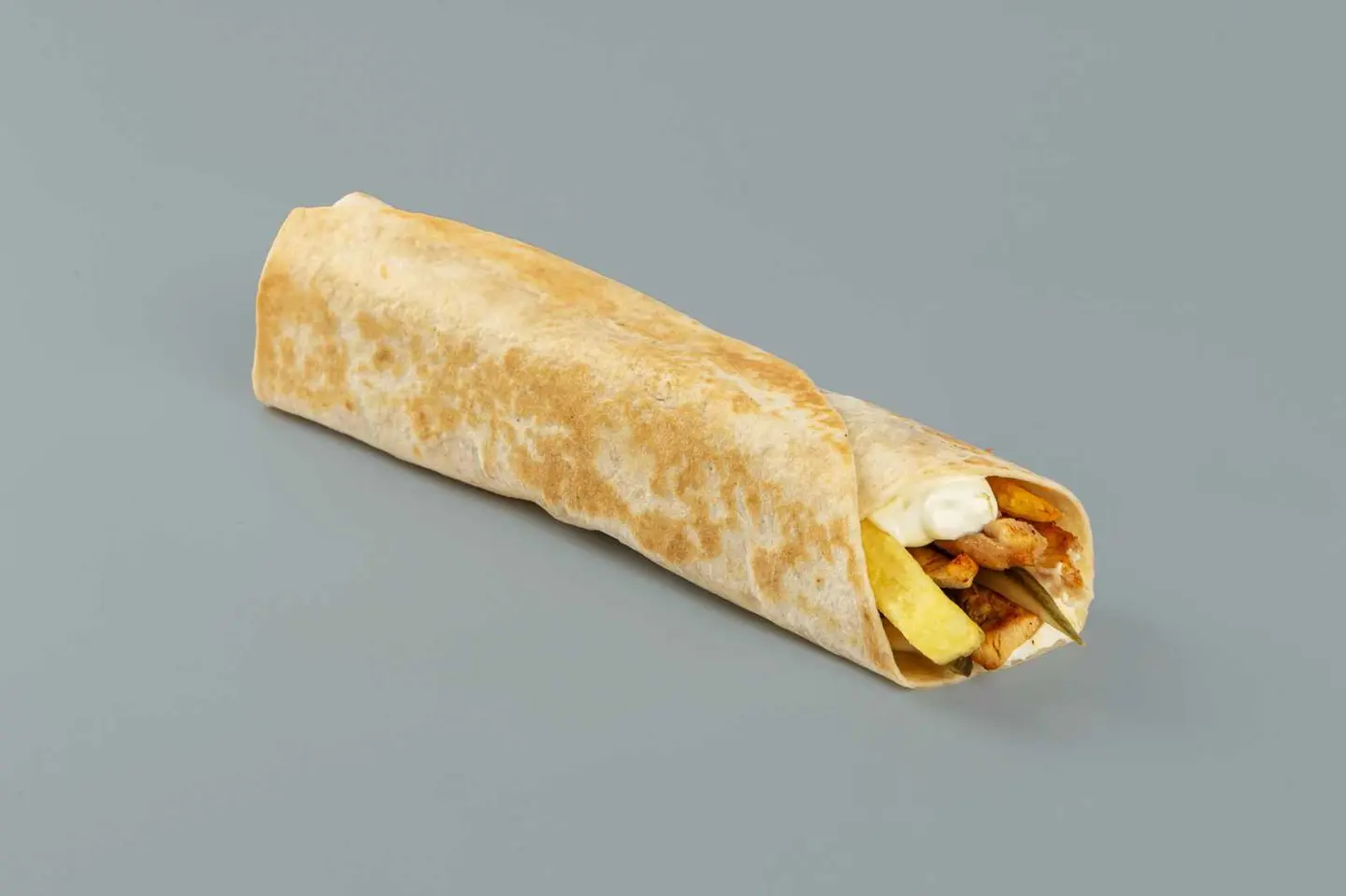 تورتيلا شاورما ع الصاج