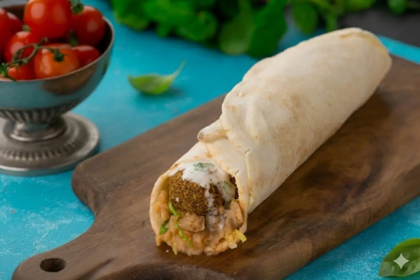 Foul And Falafel Sandwich