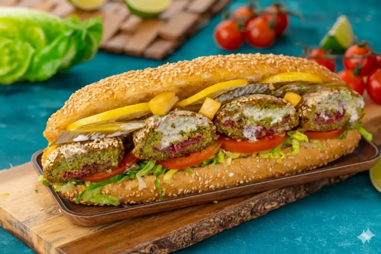 Stuffed Falafel Kaak