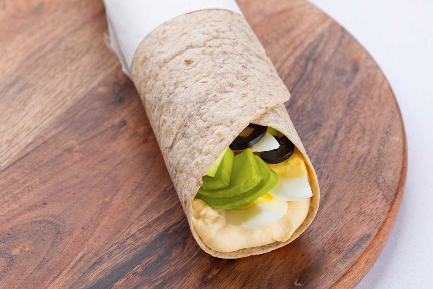 Egg, Avo & Hummus Wrap